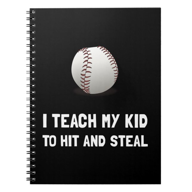 Schlagen Sie und stehlen Sie Baseball Notizblock (Vorderseite)