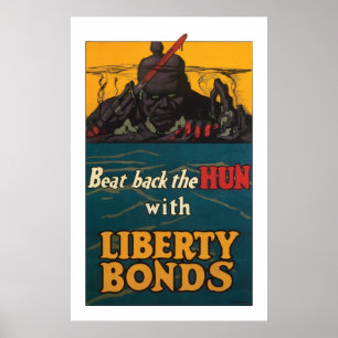 Schlagen Sie zurück den Hunnen Poster