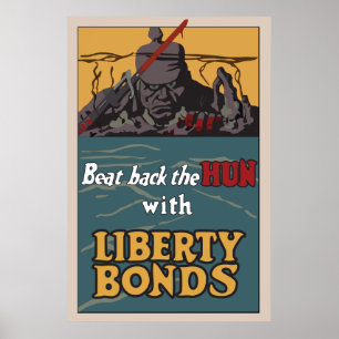Schlagen Sie zurück den Hunnen Poster