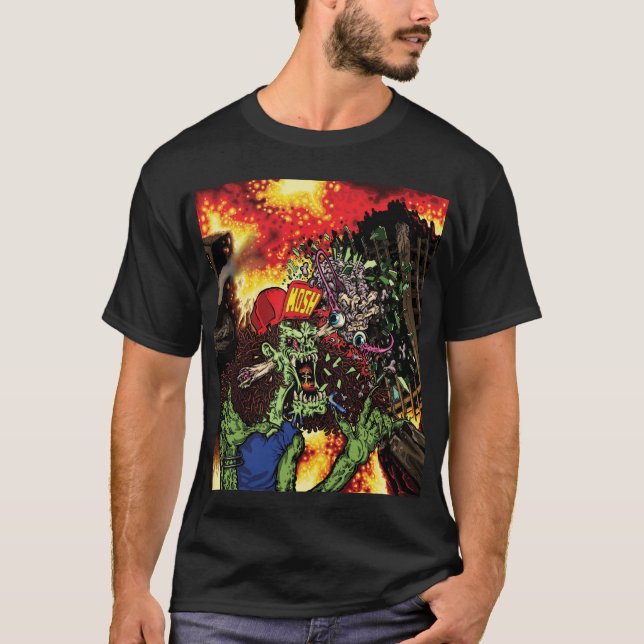 Schlagen wie ein Maniac - umfassen Sie Kunst mit T-Shirt (Vorderseite)