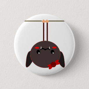 Schläger auf einem Draht-Vampir Button