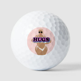 Schläger, Cartoon schön und Dame in Bikinie Golfball