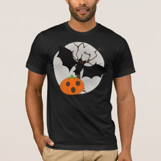 Schläger-Fliegen mit Vollmond T-Shirt