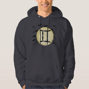 Schläger-Mond-Zwillinge Hoodie