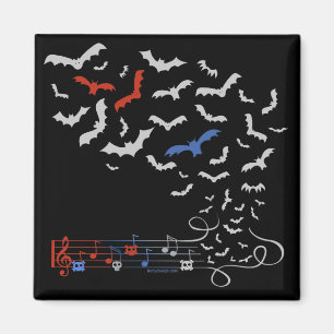 Schläger-Musik-Entwurf 2 Magnet