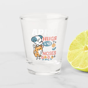 Schläger, Nassnasen und Federmäuse - Gespieltes Ha Schnapsglas