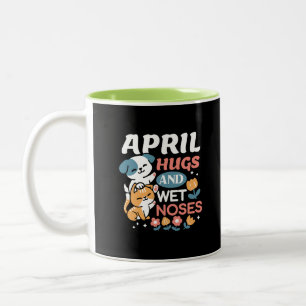 Schläger, Nassnasen und Federmäuse - Gespieltes Ha Zweifarbige Tasse