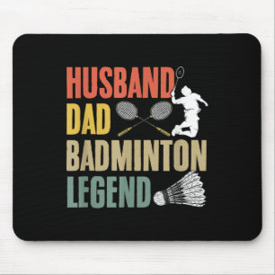 Schläger Shuttlecock Sport Hobby Ehemann Vater Bad Mousepad