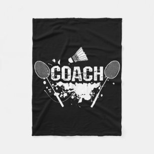 Schläger Smash Shuttle Coach Badminton  Fleecedecke