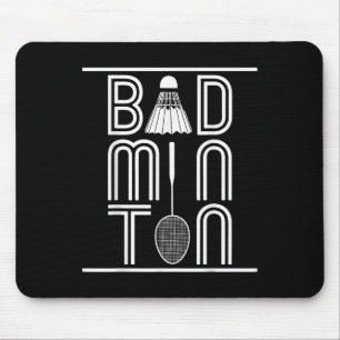 Schläger Smash Shuttle Spieler Badminton  Mousepad