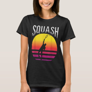Schläger Squash Ball Squash Court Badminton  T-Shirt