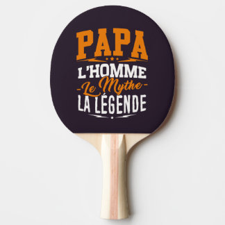 Schläger Tennis Papa der Mensch Légende der Mythos Tischtennis Schläger