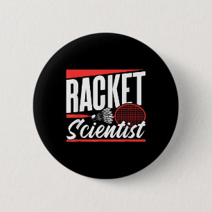Schläger Wissenschaftler Liebhaber Badminton Match Button