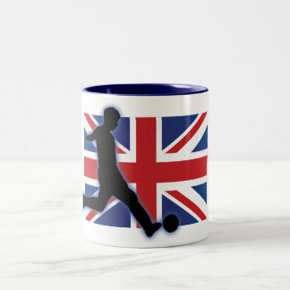 Schlaggerät Englands Großbritannien Zweifarbige Tasse