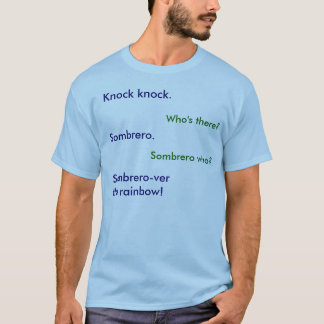 Schlagschlag. Sombrero.Sombrero-ver der T-Shirt
