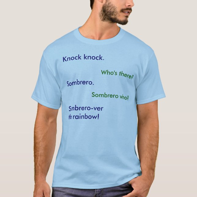 Schlagschlag. Sombrero.Sombrero-ver der T-Shirt (Vorderseite)