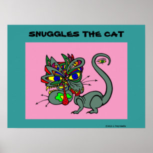 Schlägt das Katzenposter vor Poster