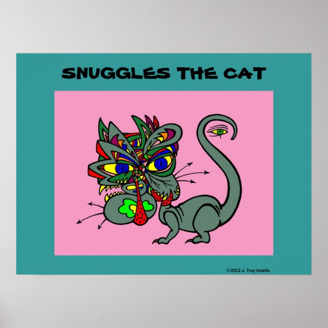 Schlägt das Katzenposter vor Poster (Vorne)