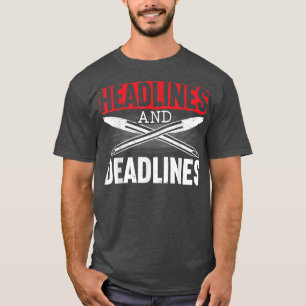 Schlagzeilen und Fristen für korrespondierende Jou T-Shirt