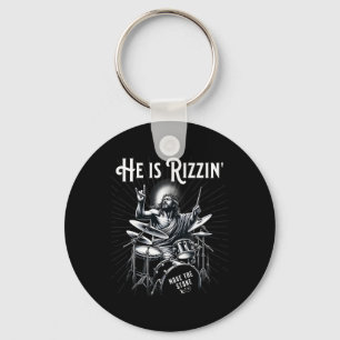 Schlagzeug Drum Funny Rizz Er Rizzin Jesus Drum Schlüsselanhänger