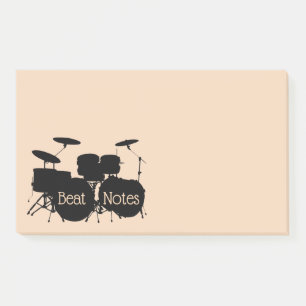 Schlagzeug Drum Set Design Postit Notizen