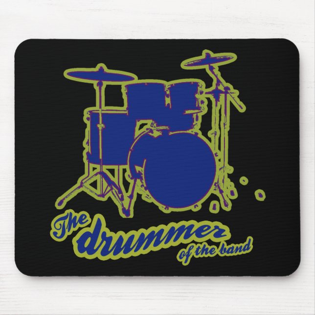 Schlagzeug Drums ~ Drummer Mousepad (Vorne)
