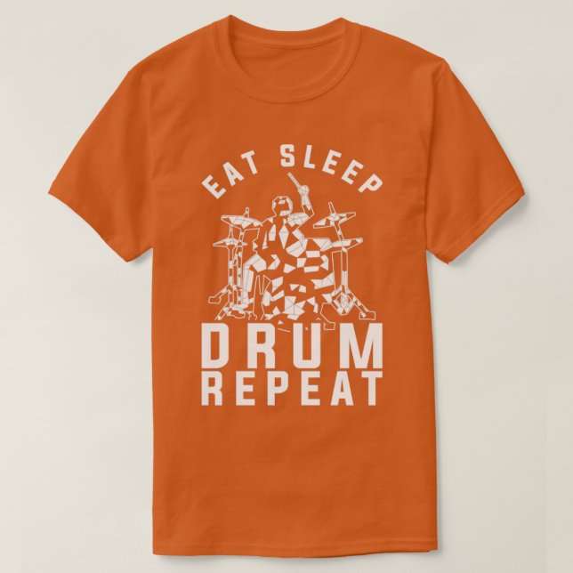 Schlagzeug Gift Musical Instrument Musician Drums T-Shirt (Design vorne)