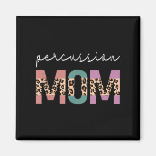 Schlagzeug Mama Funny Drum Drummer Mama Leopard Magnet