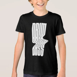 Schlagzeug-und-Bass-fettdruck-Logo-Design Tri-Blend Shirt