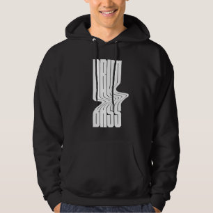 Schlagzeug und Bass fettes Logo-Design Hoodie