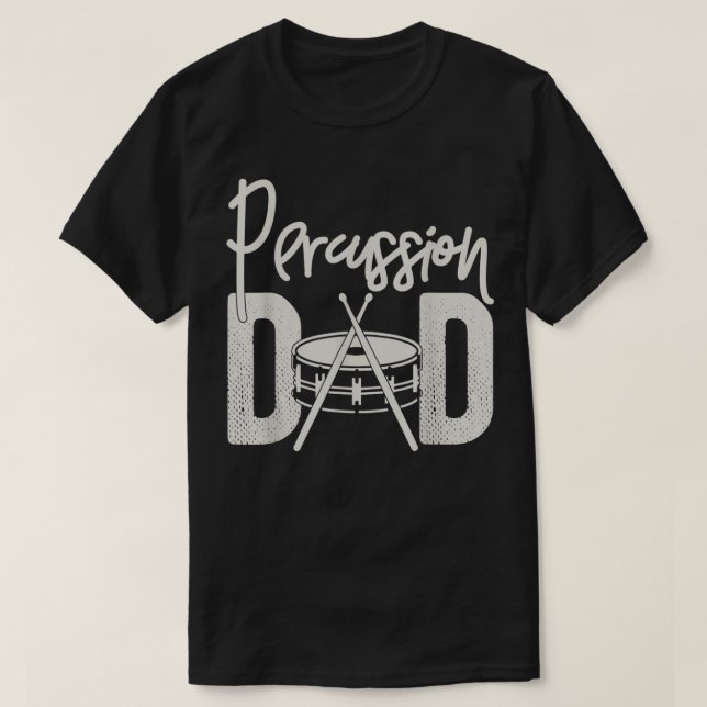 Schlagzeug Vater Funny Marching Band Geschenk für  T-Shirt (Design vorne)