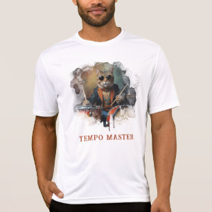*~* Schlagzeuger Cool Cat Fokussierter DRUMMER AP9 T-Shirt