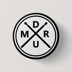 Schlagzeuger: Drum Sticks Percussion Liebhaber Button