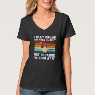 Schlagzeuger für Drum-Spieler Musiker Cool Trommel T-Shirt