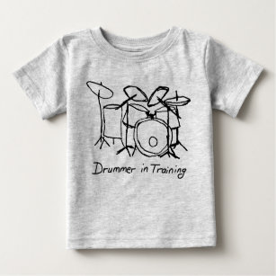 Schlagzeuger im Training Baby T-shirt