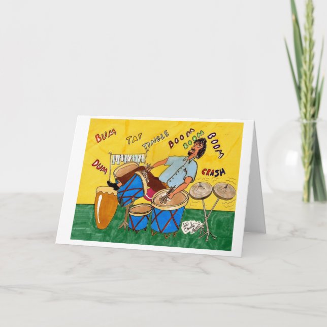 Schlagzeuger Karte (Vorderseite)