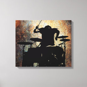 Schlagzeuger-Leinwand 2, Copyright Karen J Leinwanddruck