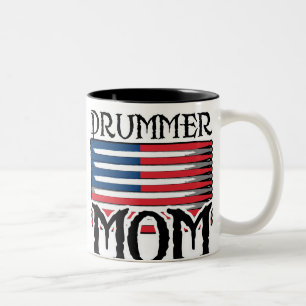 Schlagzeuger-Mama Zweifarbige Tasse