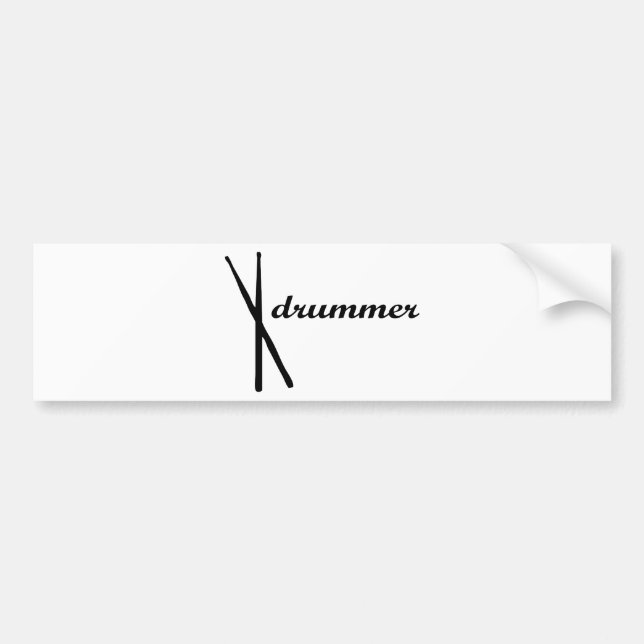 Schlagzeuger-Produkte! Autoaufkleber (Vorne)