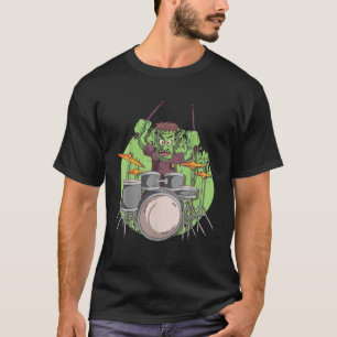 Schlagzeuger Schlagzeug Zombie Trommeln Trommeln H T-Shirt