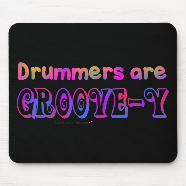 Schlagzeuger sind Groovey psychedelisches Mousepad (Vorne)
