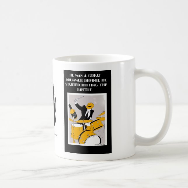 Schlagzeuger-Tasse Kaffeetasse (Rechts)