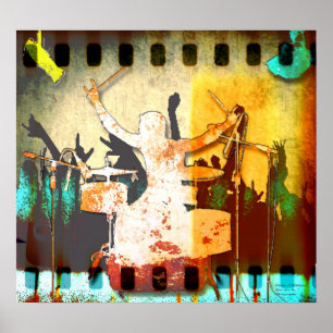 Schlagzeuger-Typ, Copyright Karen J Williams Poster