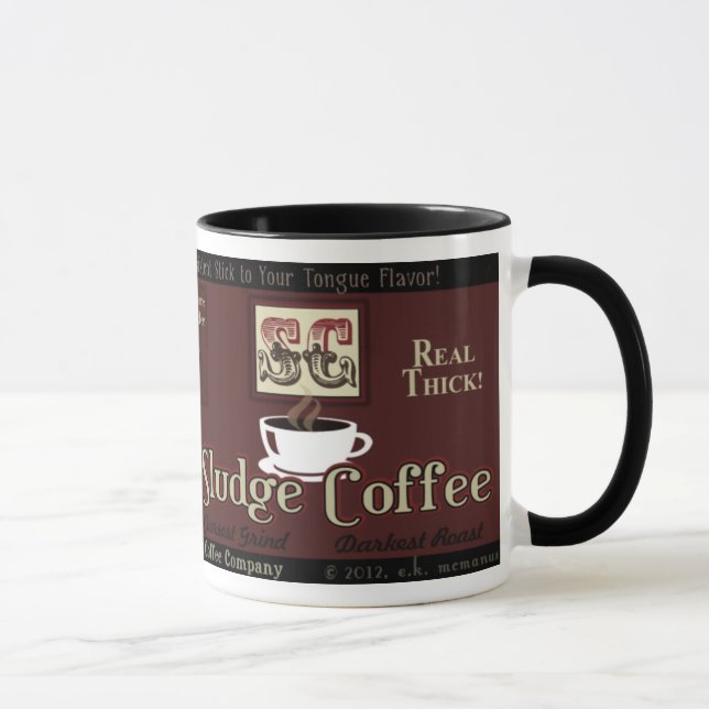 Schlamm-Kaffee-Marken-Tasse Tasse (Rechts)