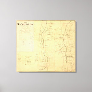 Schlamm-Nebenflussölländer Leinwanddruck