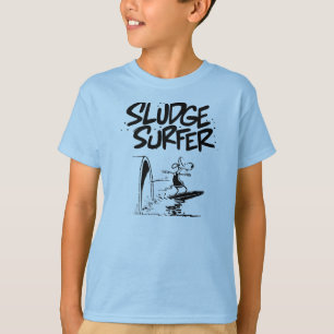 Schlamm-Surfer-Ratten-Junge-Surfer T-Shirt