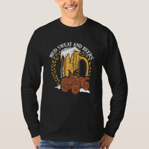 Schlamm t und Bier Motocross Offroad ATV Quad Renn T-Shirt