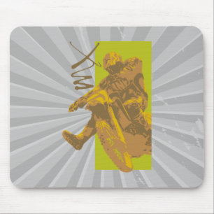 Schlamm-Vektorillustration für Dirt Bikes Mousepad