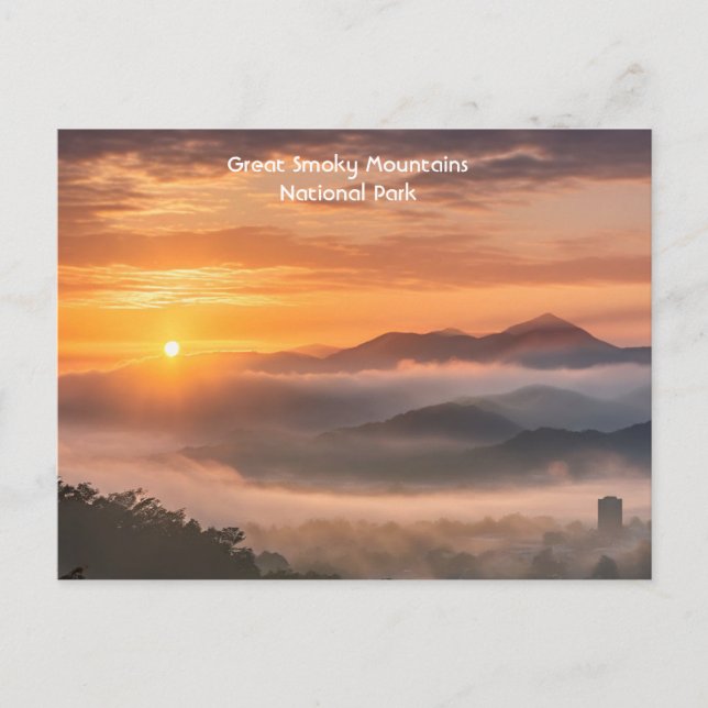 Schlammgebirge aus Knoxville, Tennessee Postkarte (Vorderseite)