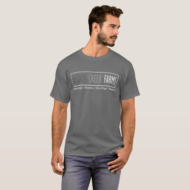 Schlammiger Nebenfluss bewirtschaftet Logo-Shirt T-Shirt (Vorne ganz)